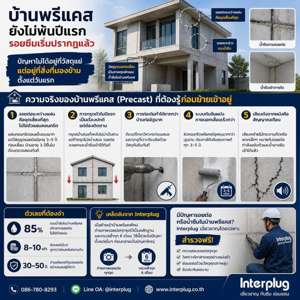ความจริงของบ้านพรีแคส (Precast) ที่ต้องรู้ก่อนย้ายเข้าอยู่